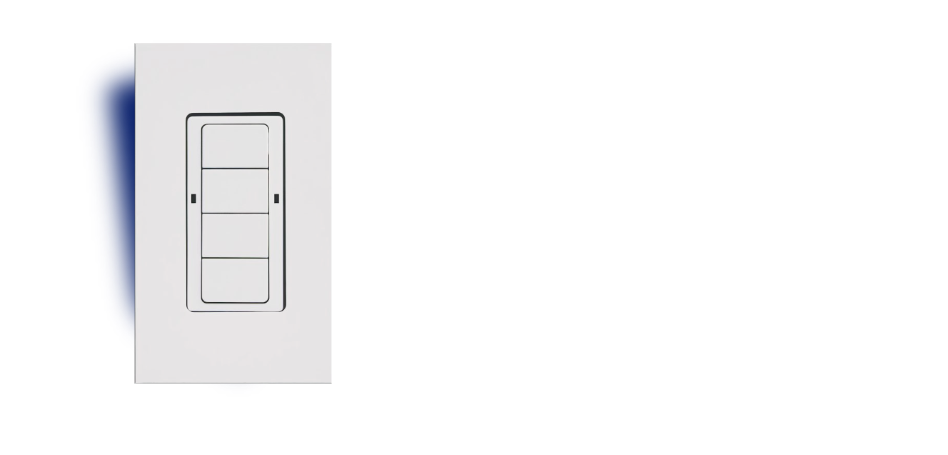 4-BUTTON WIRELESS BLUETOOTH MESH WALL CONTROLLER